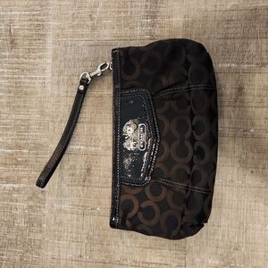 Coach Black clutch/wristlet